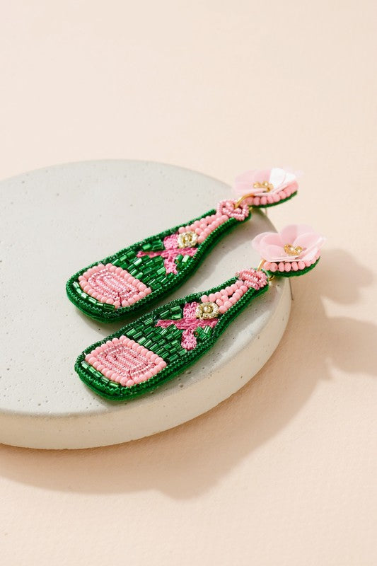 Pop the Bubbly Seed Bead Earrings