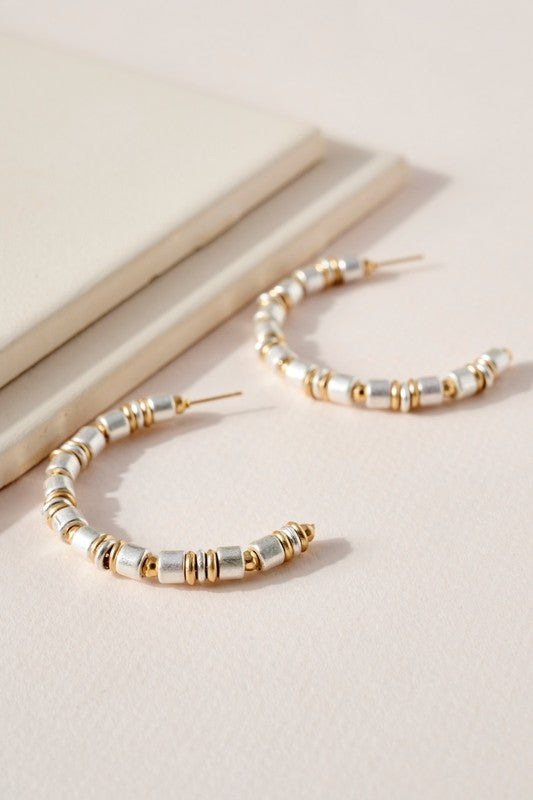 Mixed Metal Hoops