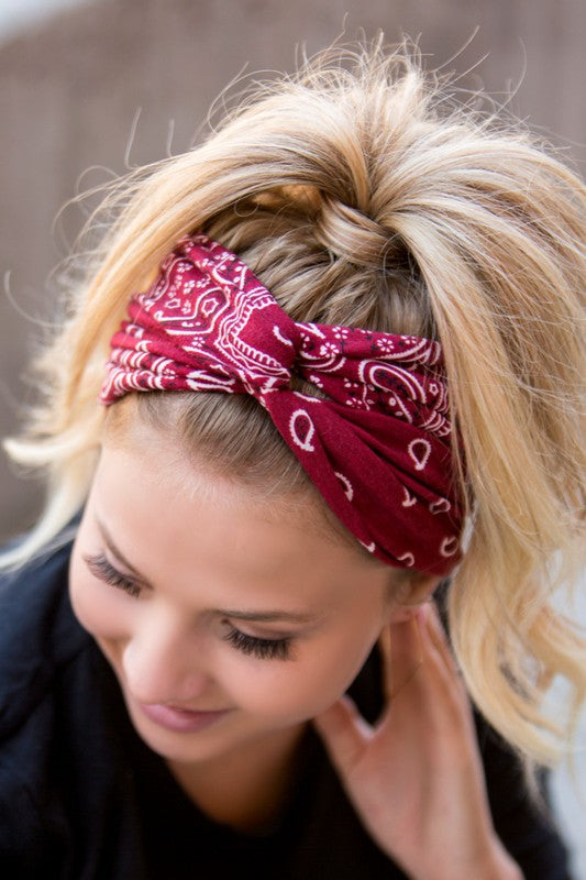 In a Twist Paisley Headband - 2 Colors