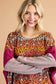 Magenta Cheetah Poncho Sweater