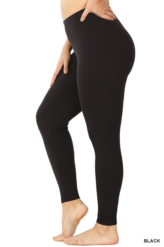 Plus Size Microfiber Butter Soft Leggings