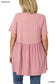 Plus Size Super Soft Babydoll Blouse - Rose