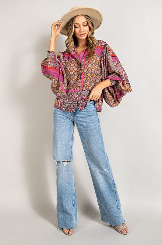 Beautiful Boho & Paisley Blouse