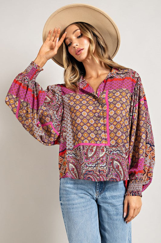 Beautiful Boho & Paisley Blouse