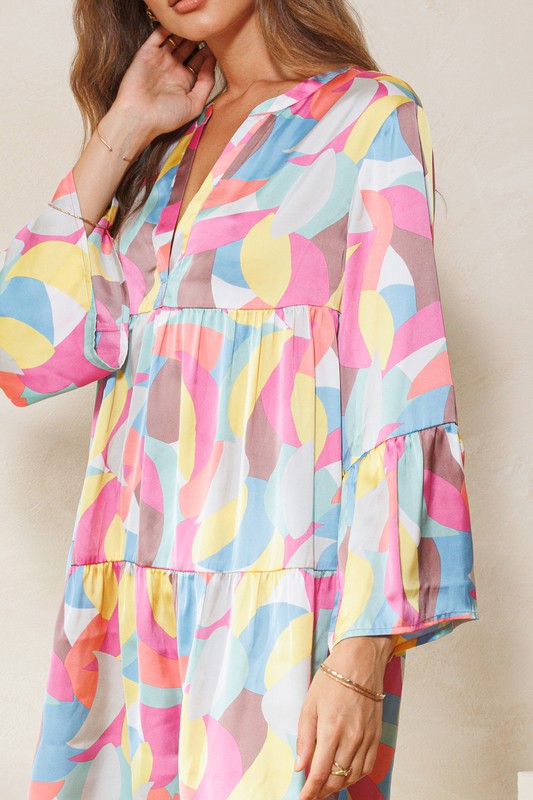 Geometric Printed Dress