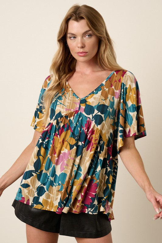 Lovely Leaves Super Silky Blouse