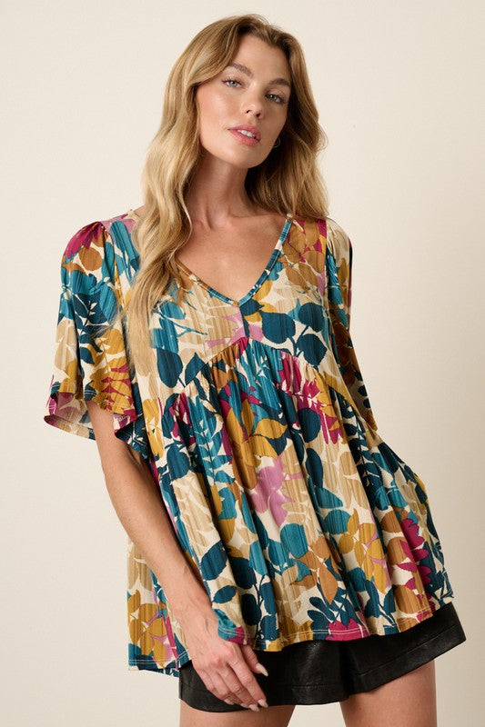 Lovely Leaves Super Silky Blouse