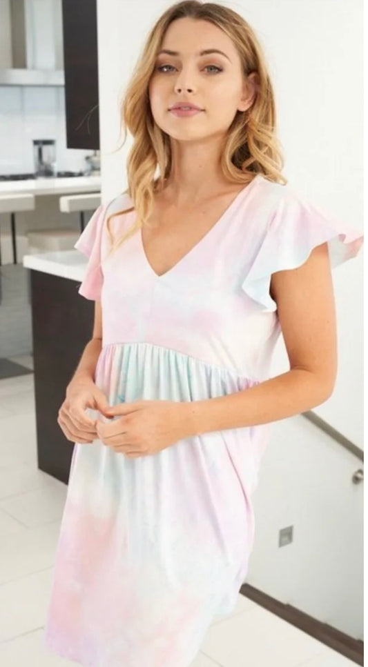 Flowy Tie Die Dress
