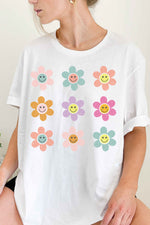 Multi-Flower Smiley Shirt