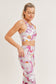 Watercolor Floral Sports Bra