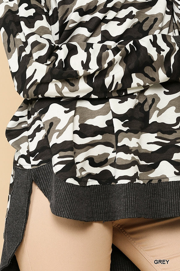 Camo Long Sleeve Top