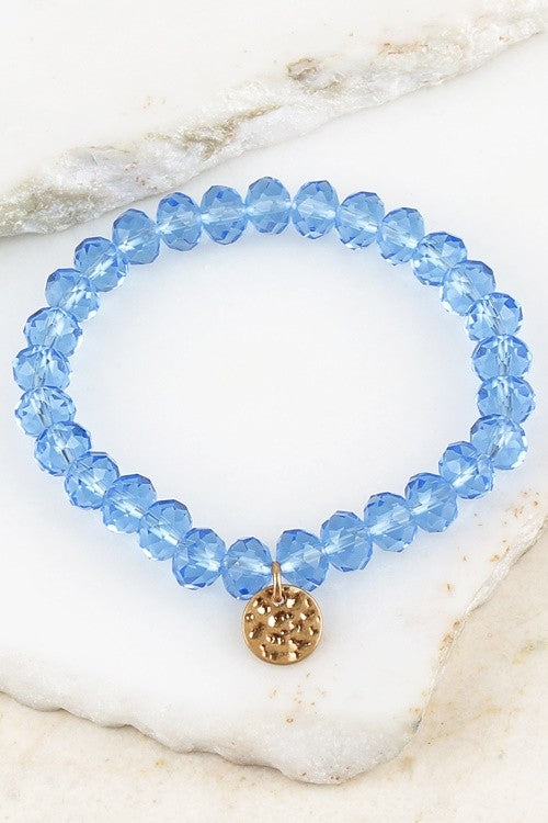 Light Blue Beaded Bracelet