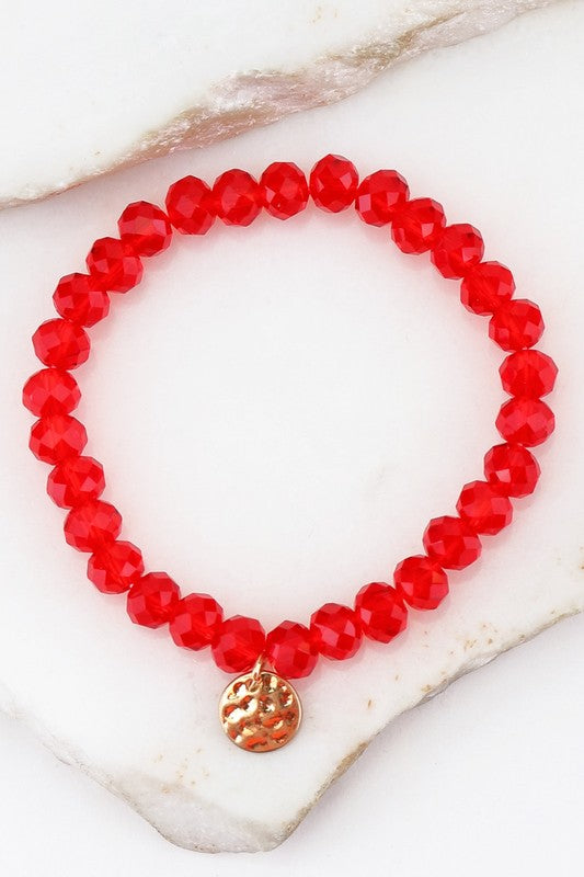 Red Beaded Bracelet