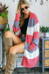 Color Block Popcorn Knit Sweater