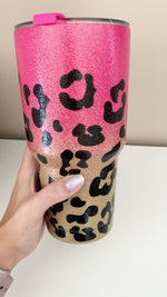 Sparkly Leoprd Tumbler
