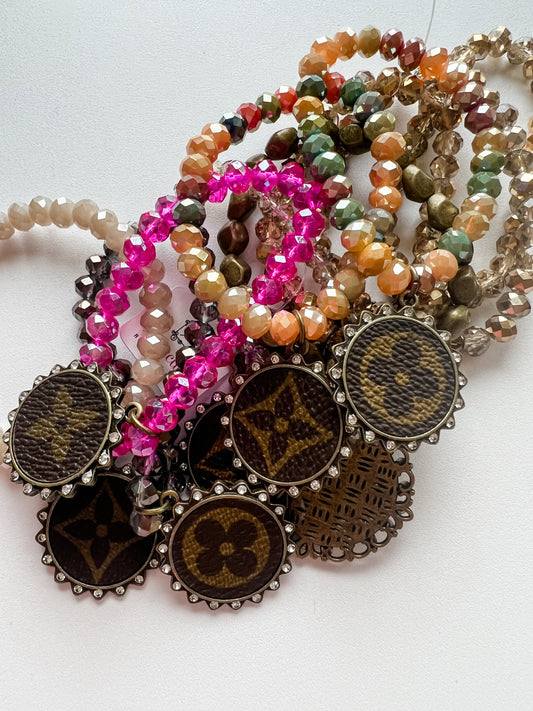 Upcycled Single Beaded Bracelet