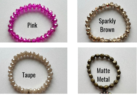 Upcycled Single Beaded Bracelet