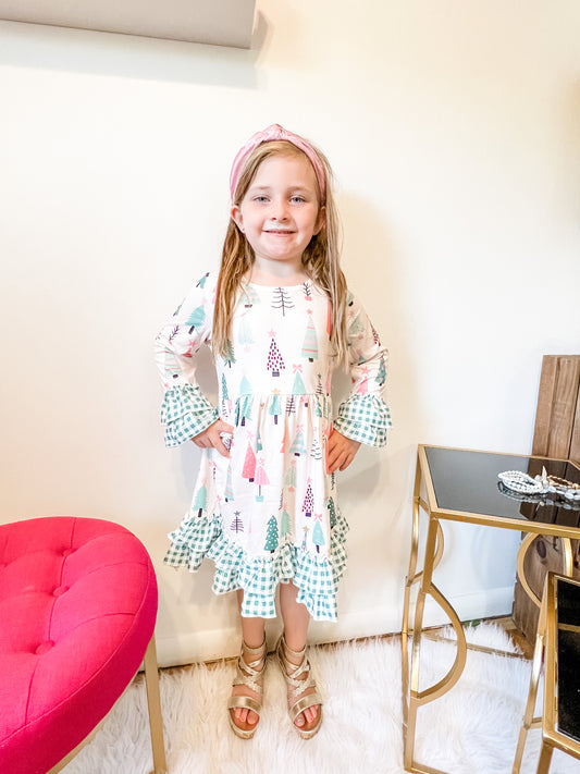 Kids Christmas Tree Dress