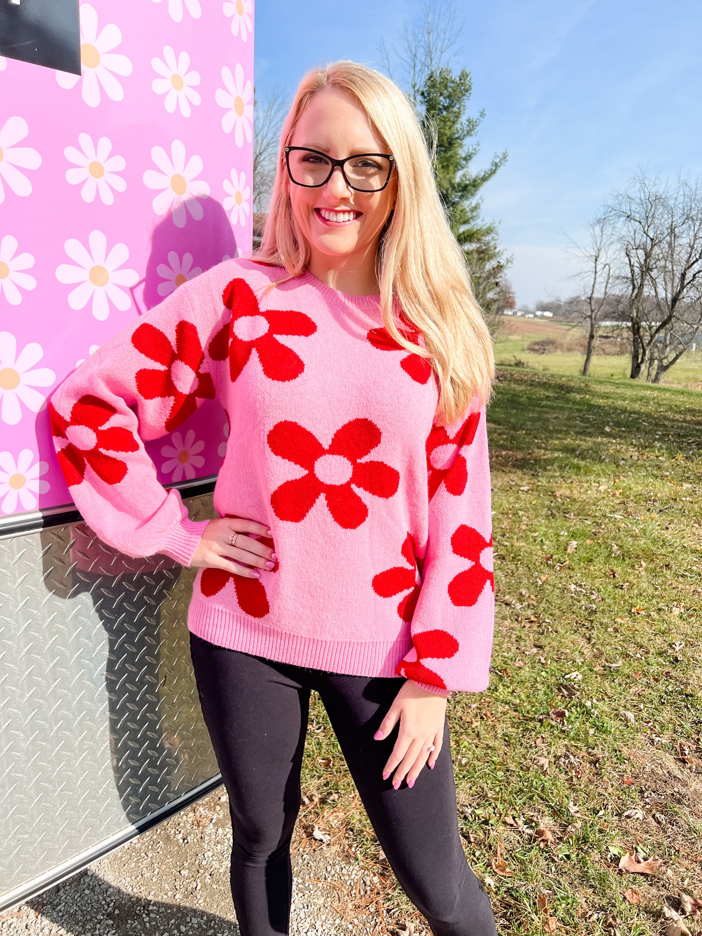 Have a Nice Daisy Sweater