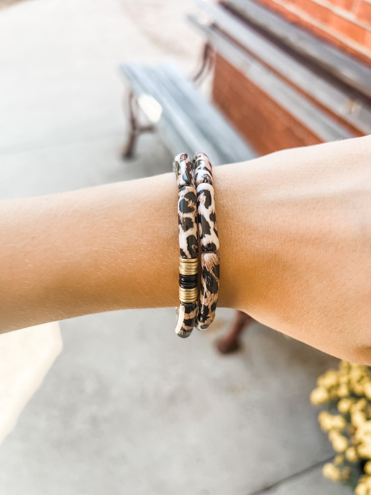 Leopard Bracelet Stack