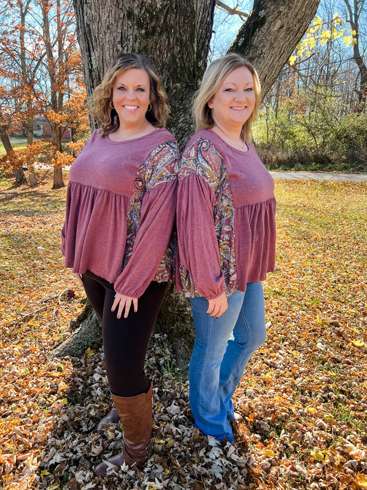 Subtle Paisley Blouse