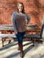 Plus Size Leopard Raglan Top - Mocha