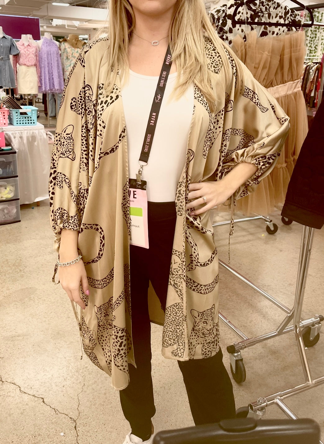 Leopard One Size Kimono