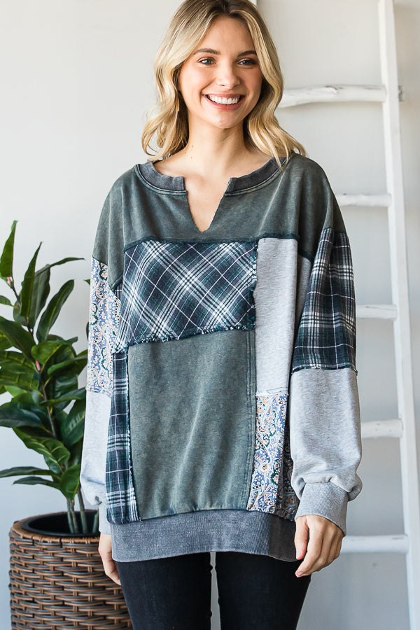 Patch Perfect Sweatshirt - Denim