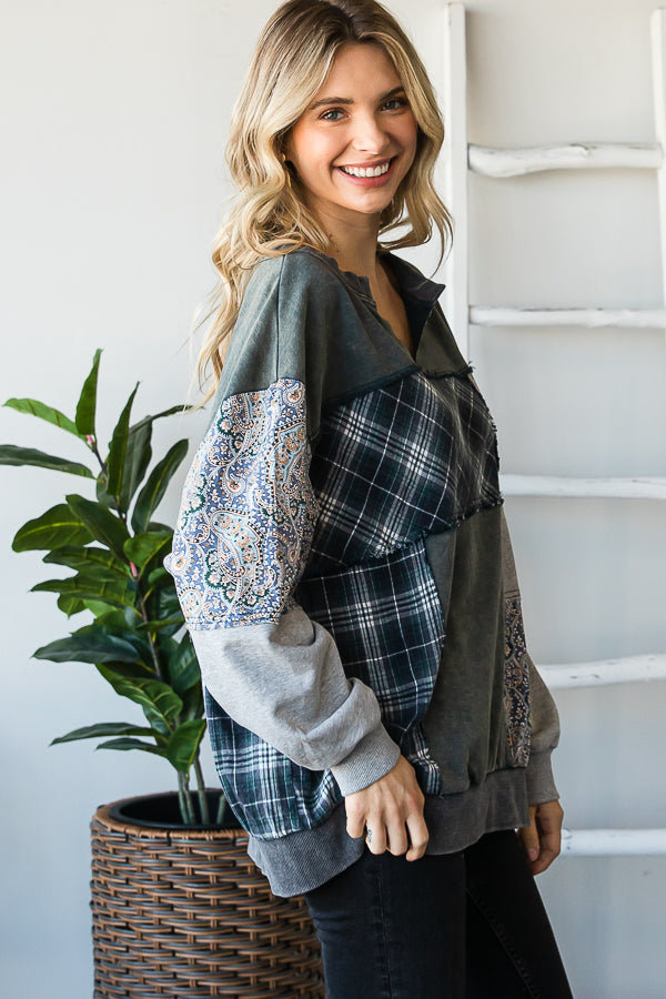 Patch Perfect Sweatshirt - Denim