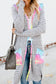 Tie Dye Striped Cardigan