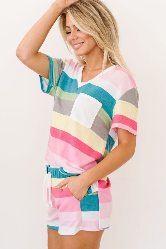 Striped Loungewear Set