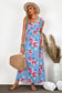 Blue Floral Maxi Dress