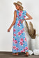 Blue Floral Maxi Dress