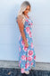 Blue Floral Maxi Dress