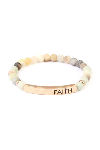 Faith Earth colored bracelet