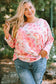 Pink Ombre Leopard Print Plus Size Knit Top