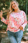 Pink Ombre Leopard Print Plus Size Knit Top