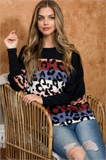 Dolman Sleeve Cheetah Sweater