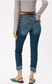 Mid Rise Hem Detail Ankle Kancans