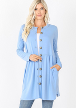 Periwinkle Button Cardigan