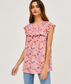 Floral Ruffle Blouse