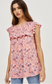 Floral Ruffle Blouse
