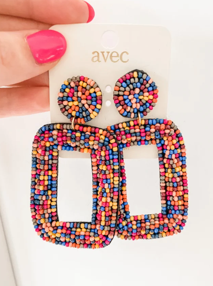 I Want Candy Seed Bead Earrings