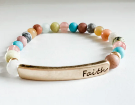 Multi-Pastel Saying Bracelets