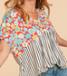 Stripes and Florals Blouse