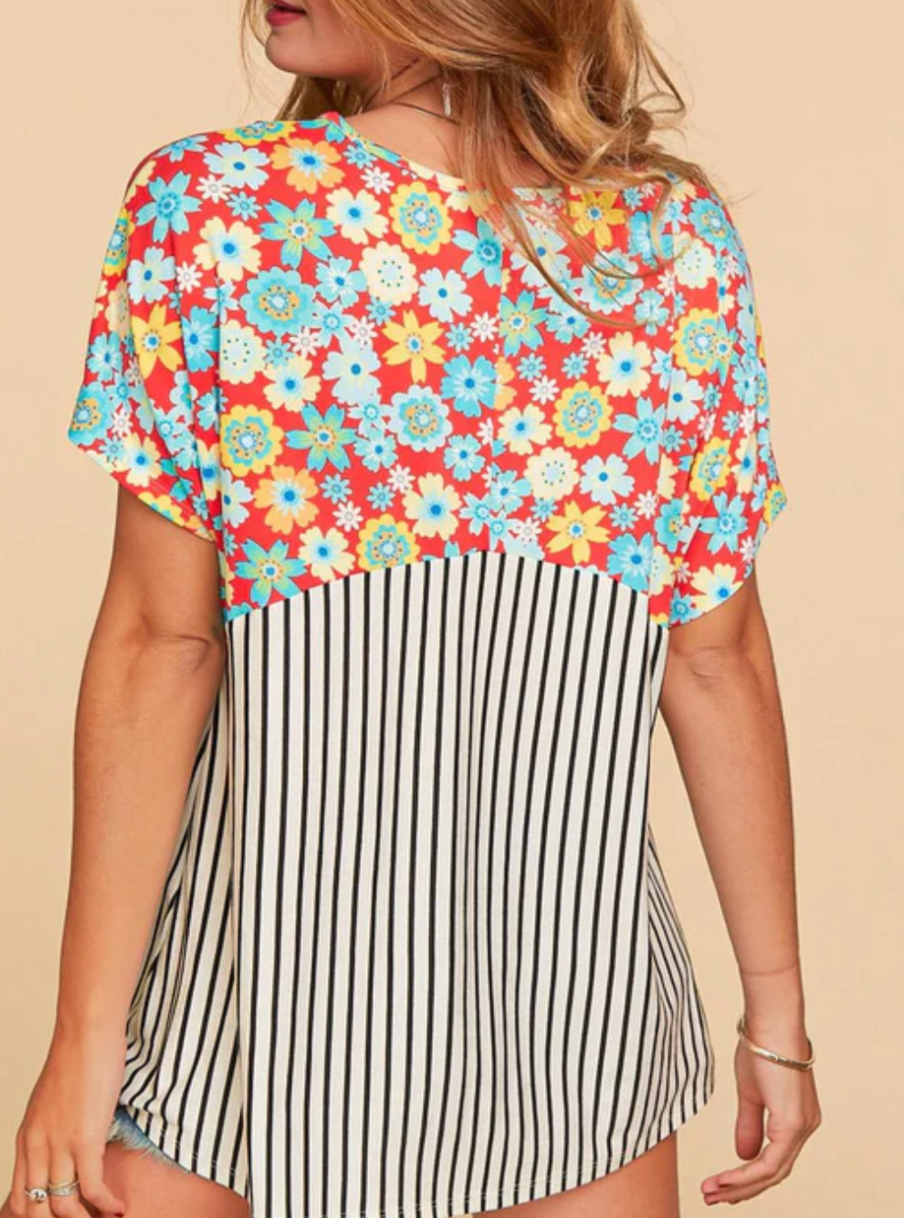 Stripes and Florals Blouse