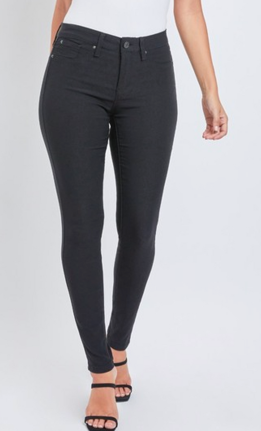 Hyperstretch Mid-Rise Skinny Jean - Black