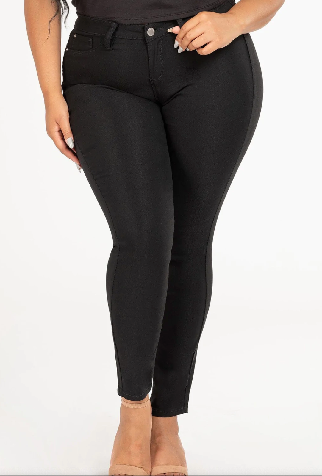 Plus Size Hyperstretch Mid-Rise Skinny Jean