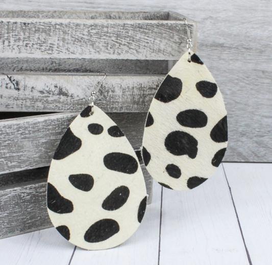 Spotted Teardrop Earrings