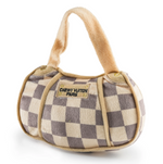 Small Checkered Chewy Vuiton Dog Toy